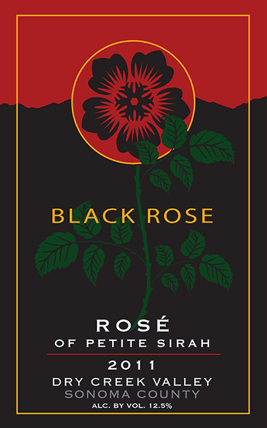 Shippey Vineyards Label for Black Rose Wine