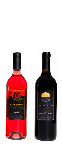 Shippey Vineyards - Two Bottles of Wine - Black Rose and Midnight O.
